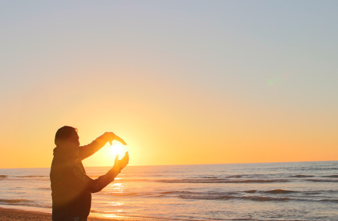 Sonnenuntergang am Meer